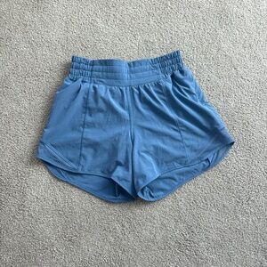 Lululemon Oasis Blue Hotty Hot Shorts Size 2